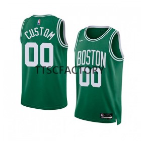 Herren NBA Boston Celtics Trikot Benutzerdefinierte Nike 2022-23 Icon Edition Green Swingman